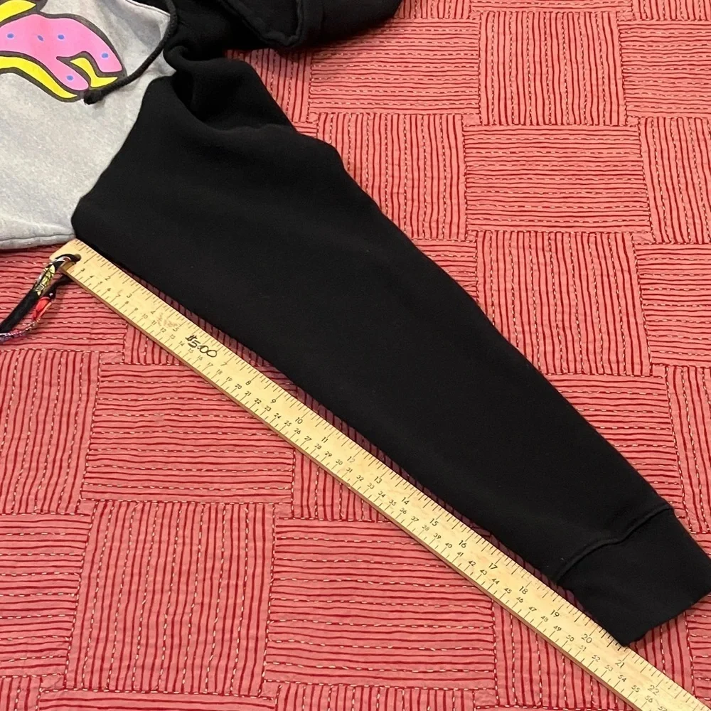 Odd Future large fitted Black and Gray Hoodie with Colorful donut Logo - Picture 8 of 11